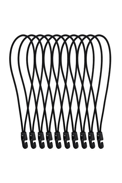 Choice4 25cm - 10pcs 1-10 Pcs Bungee Cord with Hooks 10/15/25cm High Elastici...