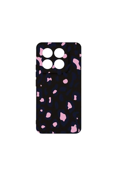bestcase Θήκη Σιλικόνης Premium, Συμβατή με Xiaomi 14 Pro, Ροζ Σχέδιο Λεοπάρδ...