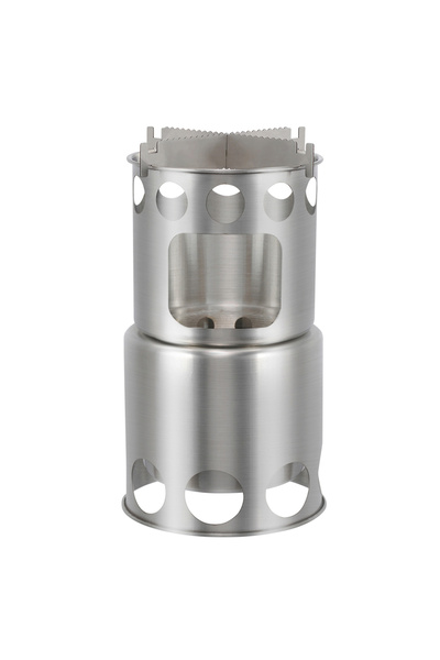 Choice 2 shelves Camping Stove Portable Stainless Steel Lightweight Wood-Burn...