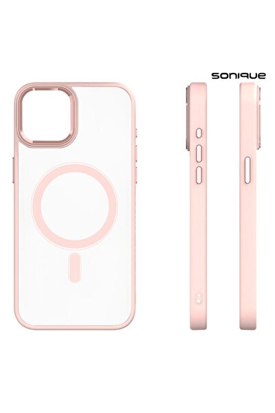 Sonique Θήκη Magnetic MagMetal Apple iPhone 15 Plus Ροζ