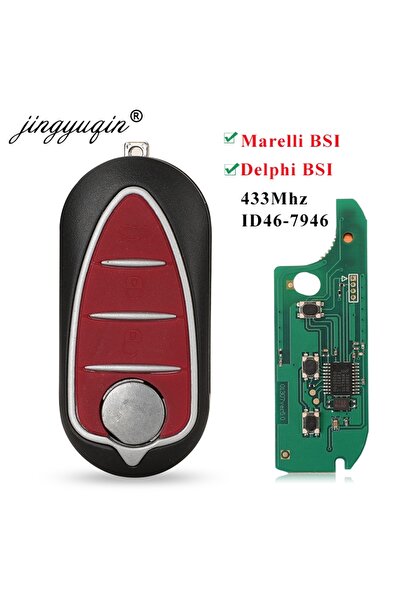 Choice1 MARELLI BSI jingyuqin Remote Flip 3 Buttons Car Key Fob For Alfa Rome...