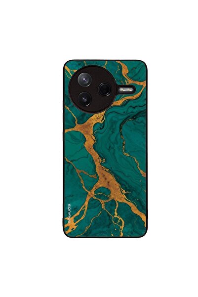 Sonique Θήκη Marble Series για Xiaomi Poco F7 Pro 5G Πράσινο