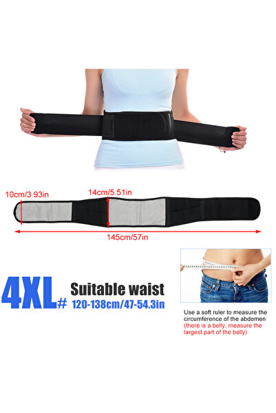 Choice4 حزام دعم أسفل الظهر ذاتي التسخين مقاس 4XL مع علاج مغناطيسي وحزام خصر ...