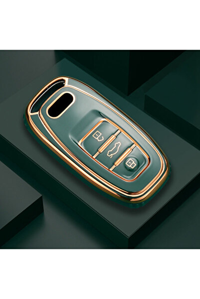 Choice1 Green only case Fashion TPU Car Remote Key Case Cover Shell Fob For A...