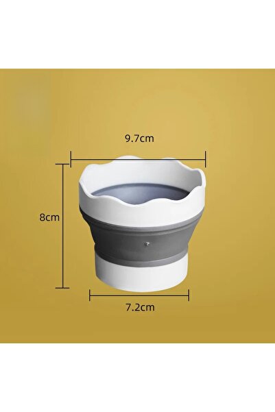 Choice GRAY Artist Water Cup - Grey Paint Brush Washer Folding Washing Bucket...