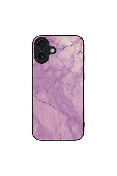 Sonique Θήκη Marble Series για Apple iPhone 16 Plus Βιολετί