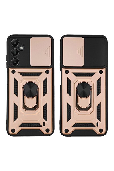 Sonique Θήκη Ring Armor CamPro για Samsung Galaxy A05s 4G Ροζ Χρυσό