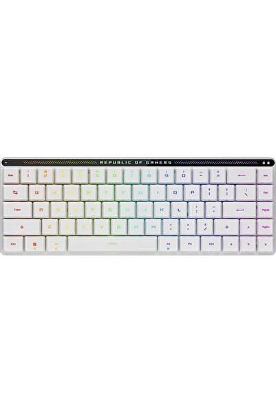 ASUS ROG Falchion RX Tastatură de gaming fără fir cu profil redus, albă