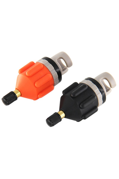 Choice7 MOJOYCE 1pc Black 1pc Orange Air Valve Adaptor for SUP Board Inflatab...