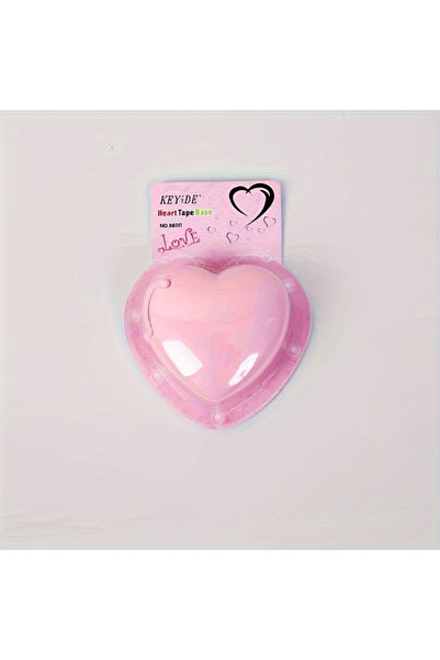 Choice Pink 1pc Adorable Heart-Shaped Tape Dispenser with Built-in Invisible ...