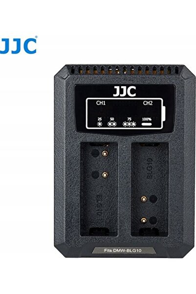 JJC Încărcător de baterii pentru cameră, dual USB, pentru Panasonic DMW-BLG10...