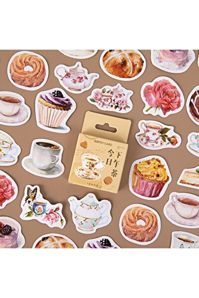 Choice 1 45Pcs Afternoon Tea Box Stickers Book Clippings DIY Decoration For S...