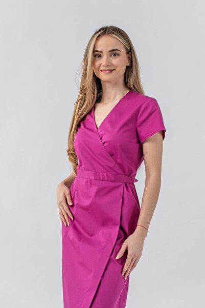 Masstex Andra Medical Gown Kimono Type – Women's Medical Gown with Adjustable...