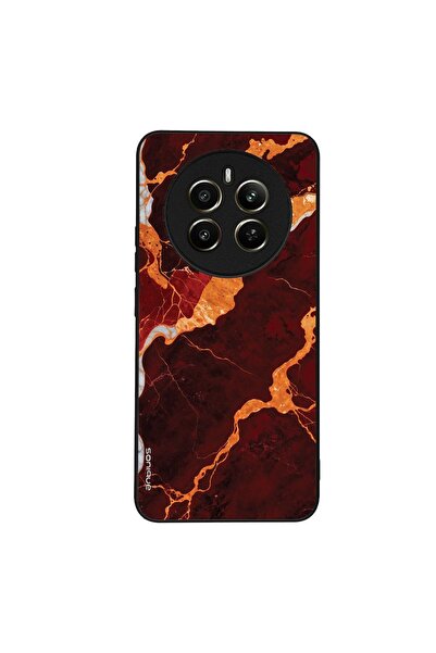 Sonique Θήκη Marble Series για Realme 12 Plus 5G Κόκκινο