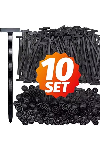 choice2 10set Nylon Push Mount Cable Tie Zip Fastener Auto Car Fender Engine ...
