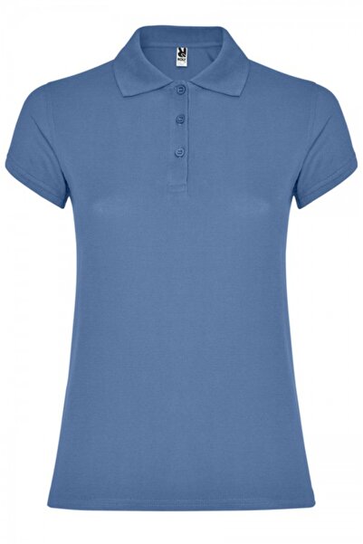ROLY Tricou polo de damă, 100% bumbac, Star, albastru riviera