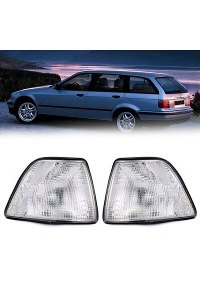 Choice Corner Lights For Bmw E36 3-Series 4Dr Sedan/Hatchback 1992-1998 White