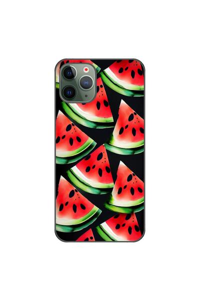 OEM Husa compatibila cu Apple iPhone 11 Pro Max Silicon Gel Tpu Model Waterme...