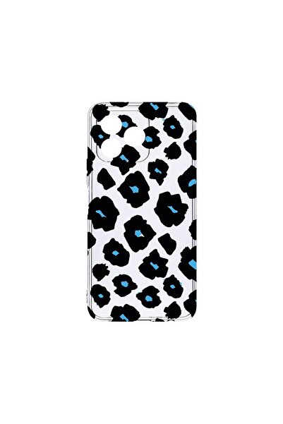 bestcase Прозрачен силиконов калъф 2ММ, съвместим с Xiaomi Redmi 13, със син ...