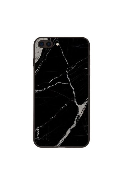 Sonique Θήκη Marble Series για Apple iPhone 7 Plus / iPhone 8 Plus Μαύρο