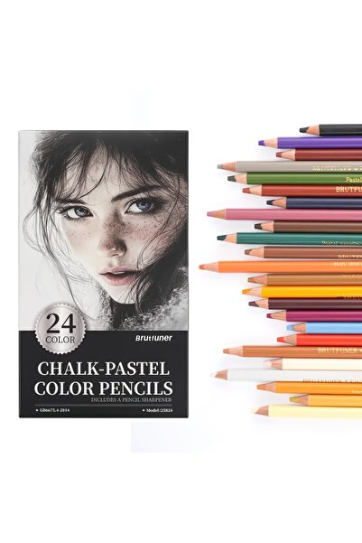 Choice1 24 color Pro Chalk-Pastel Color Pencils,Set of 24/72 Colors,Color Cha...