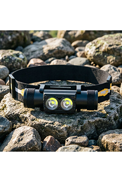 Choice1 With 18650 Battery Dual LED Headlamp 5-Mode Battery indicator Powerfu...