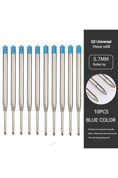 Choice5 10 PCS Blue 5-20pcs L:3.9 in/99mm Ballpoint Pen G2 Refills for Medium...