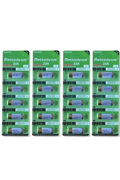 Mettzchrom 23A 12V Alkalin Pil Garaj Bariyer Kepenk Oyuncak Alarm Kumandası K...