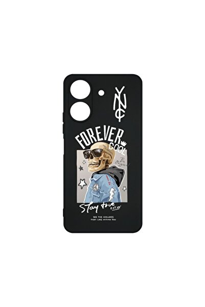 bestcase Λεπτή Θήκη Σιλικόνης 0.8MM, Συμβατή με Xiaomi Redmi 13C, Σχέδιο Σκελ...