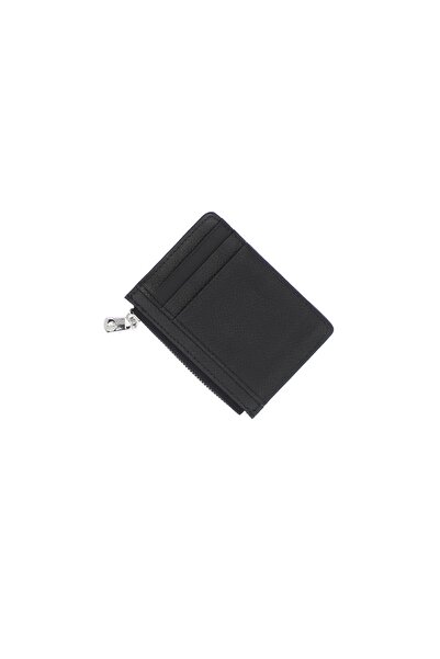 ButicCochet Portcard, din piele naturală, Buticcochet, 11x8x1 cm, Negru - PR1027