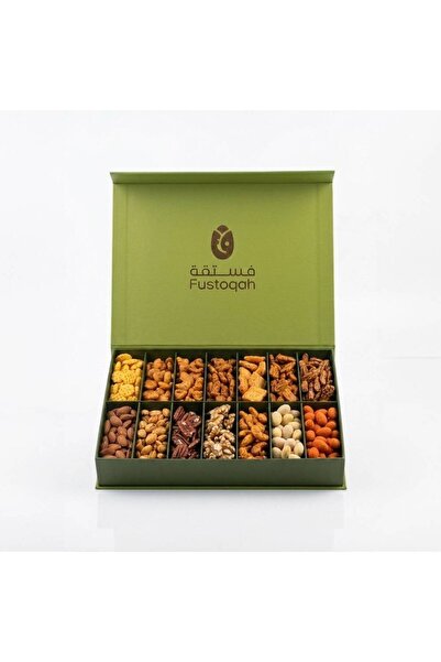 fustoqah Luxury Nuts Box - Available in Two Flavors - Mix of Nuts and Crispy ...