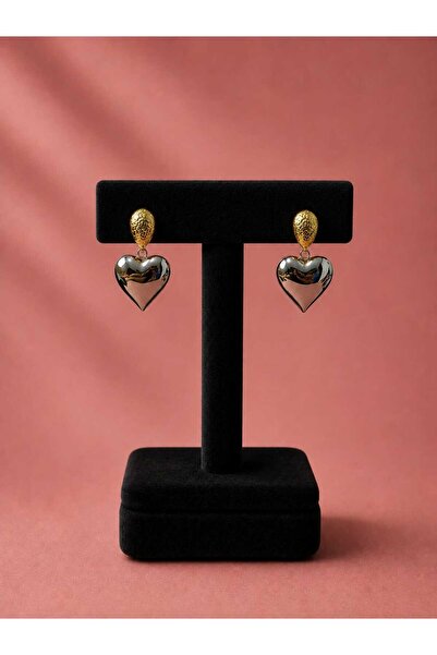 mdm style Elegant heart dangle earrings