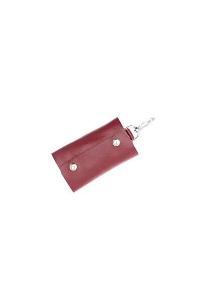 ButicCochet Key holder, Buticcochet, made of genuine leather, 10x6 cm, Cherry...