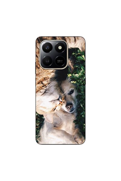 OEM Husa compatibila cu Honor X7d Silicon Gel Tpu Model Caine si Pisica