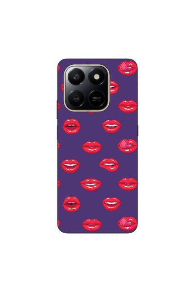 OEM Husa compatibila cu Honor X7d Silicon Gel Tpu Model Buze Pattern