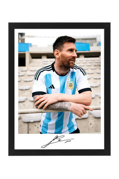 Boomah Accessories ملصق موقّع ليونيل ميسي من كأس العالم لكرة القدم للمنتخب ال...