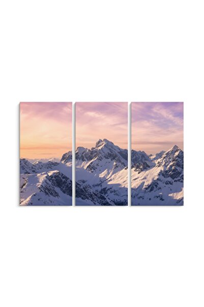 PRINTFINIT Canvas Painting Eastern Alps Mountains | 3 Pieces