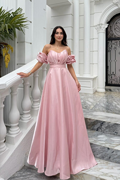Sindimoda Burçak Balon Kol Prenses Abiye 401