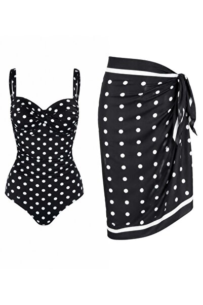 SAILOR moda Μαγιό Pareolu με εφέ κορσέ και δέσιμο με κορδόνια