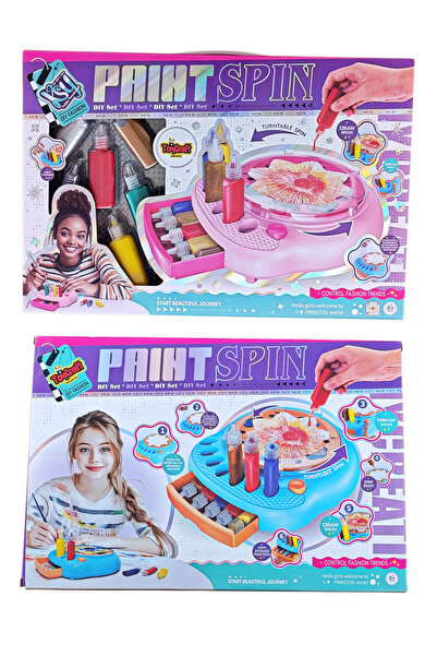 Brother Toys Büyük Boy Ebru Boyama Seti Oyuncak Dönen Sulu Boyama Oyuncağı