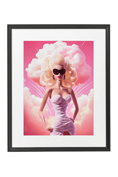 Boomah Accessories Barbie Wall Art, Preppy Pink Room Decor Poster with Frame ...