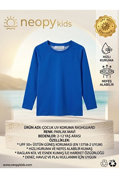NEOPY Tricou de protecție pentru copii UPF 50 PROTECȚIE UV