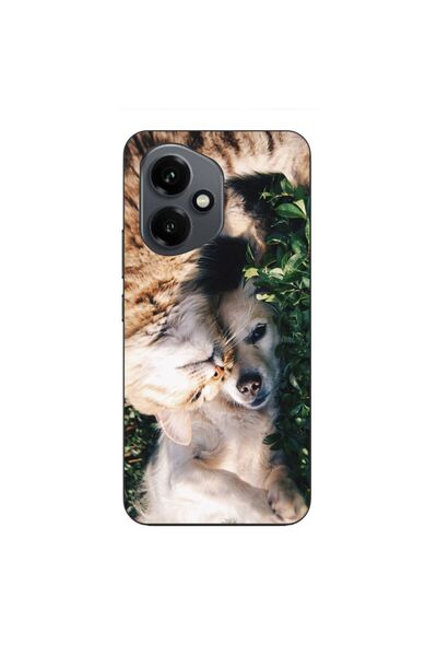 OEM Husa compatibila cu Honor 400 Silicon Gel Tpu Model Caine si Pisica