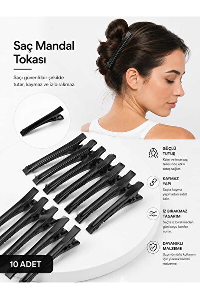 SEVRU Metal Aluminum Hair Clips - Hairdresser Clips, Clasps, Makeup Hair Hold...