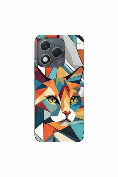 OEM Husa compatibila cu Honor 400 Lite Silicon Gel Tpu Model Cubic Cat Art