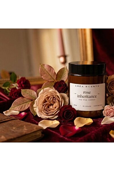 ARÉA Scents Rose Inheritance | Rose - Scented candle 130g / ~24h burning time