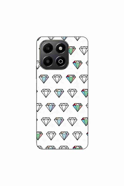OEM Husa compatibila cu Honor X6b Silicon Gel Tpu Model Diamonds Pattern Tran...
