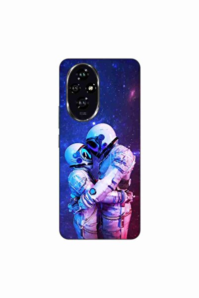 OEM Husa compatibila cu Honor 200 Silicon Gel Tpu Model Astronauts Couple