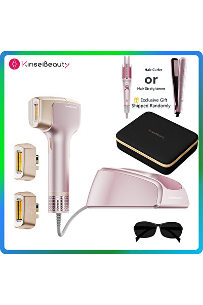 KINSEI BEAUTY Laser Hair Removal T36 Pink Device Dual Sensors HR BK FA Coolin...
