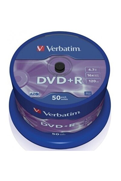 Verbatim DVD-R 4.7GB 16x Spindle 50 pieces Optical Media